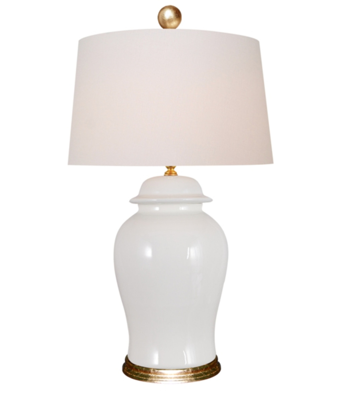 Cream Temple Jar Lamp