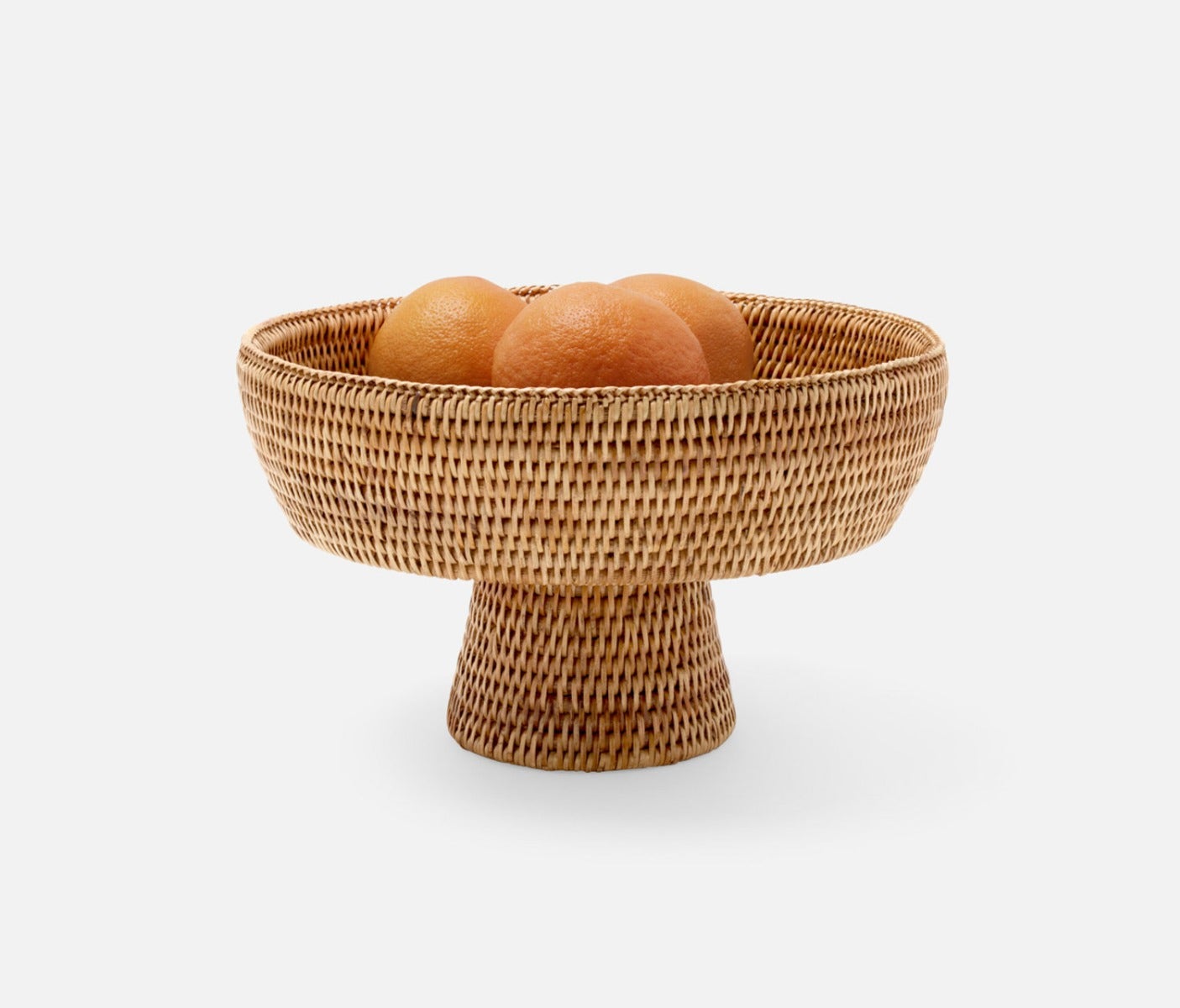 Londyn Rattan Footed Pedestal Bowls