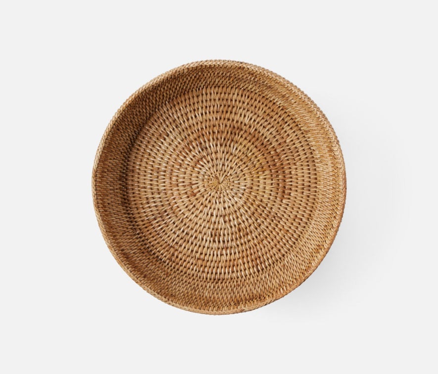 Londyn Rattan Footed Pedestal Bowls