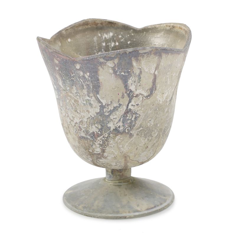 Small Marbled Glass Vase