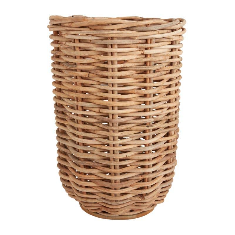 tall woven basket