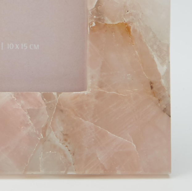 Rose Quartz Photo Frames Set of Two