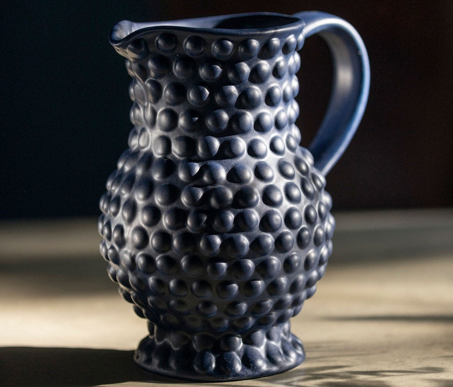 Remi Navy Blue Pitcher