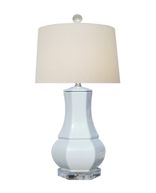 pale blue lamp