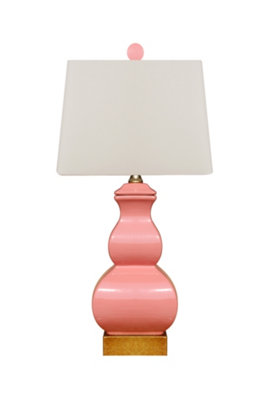 pink gourd lamp