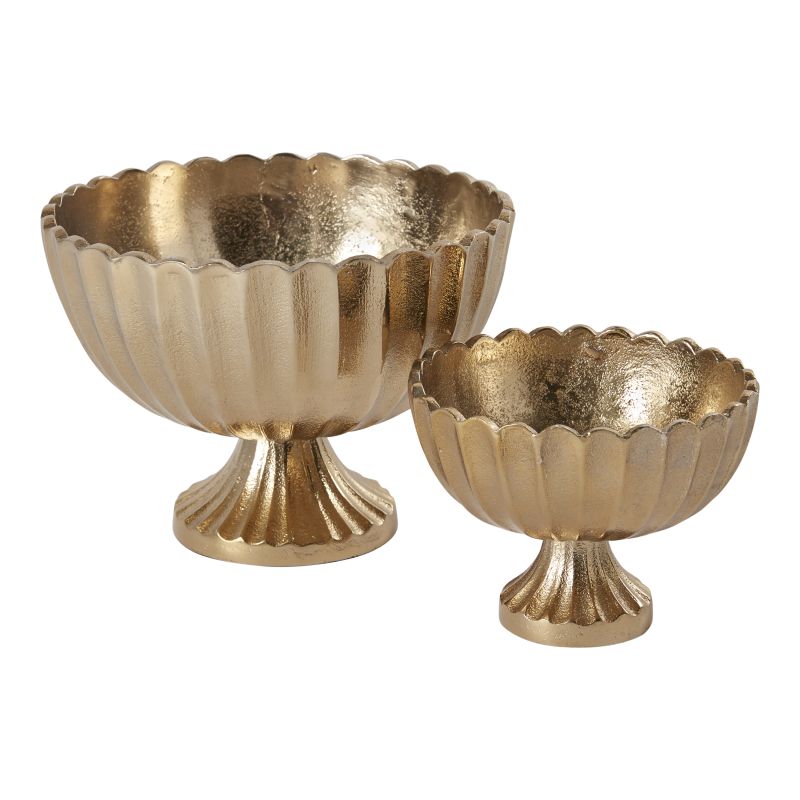 Gilded Scallop Compote