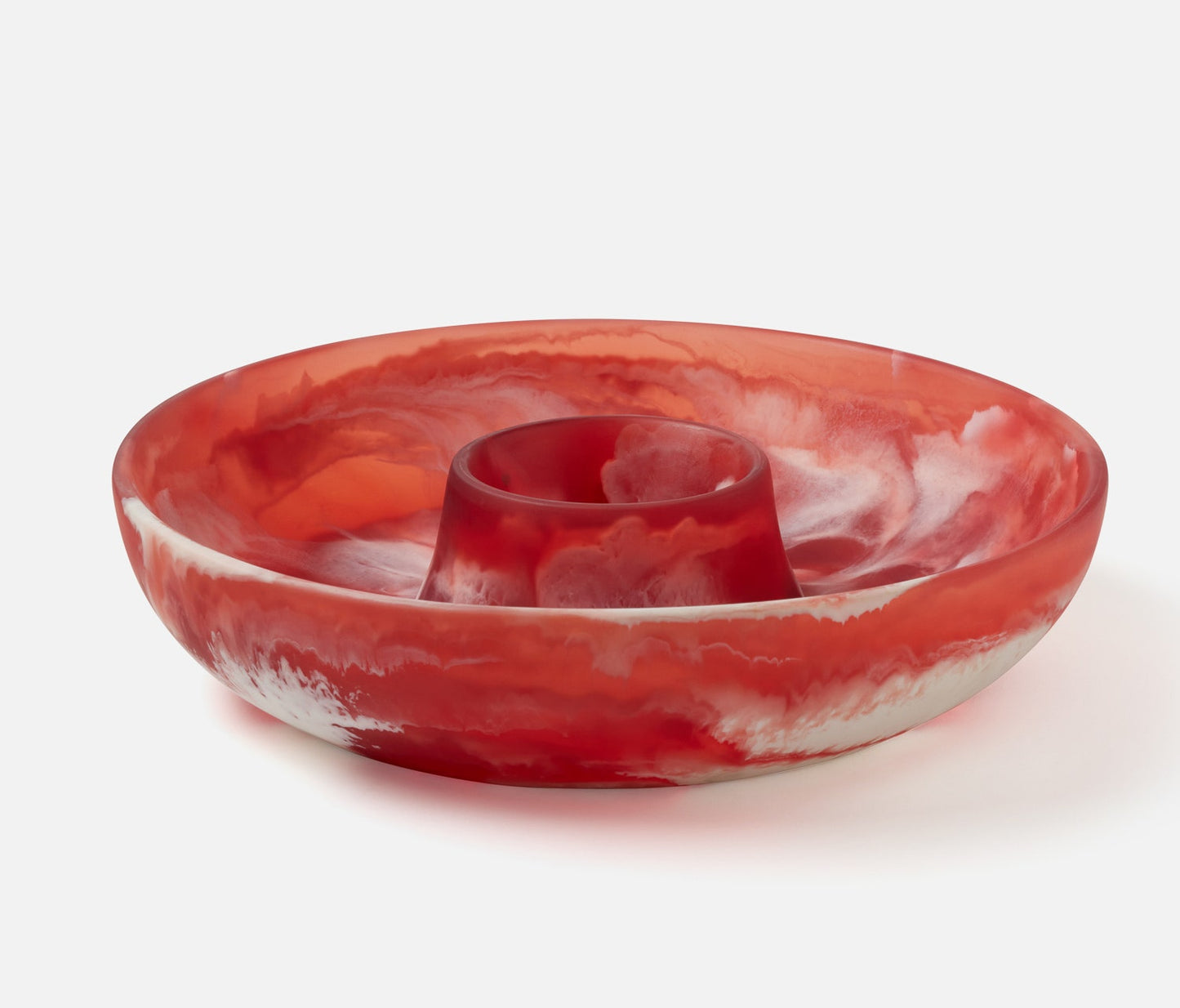 Hugo Berry Swirled Resin Chip And Dip Bowl