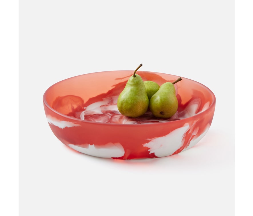 Hugo Berry Swirled Resin Serving Bowl