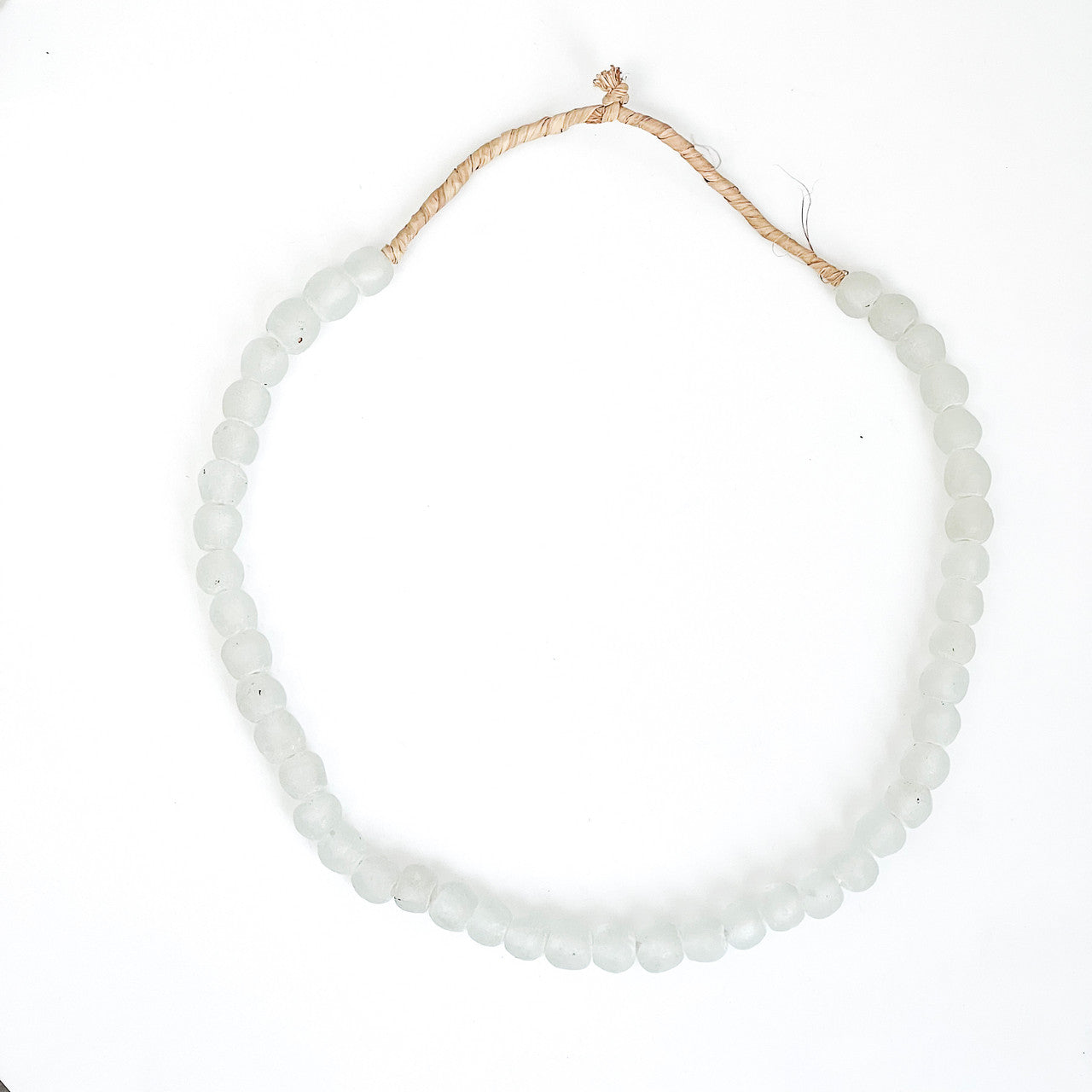 Frosted White Mini Sea Glass Beads