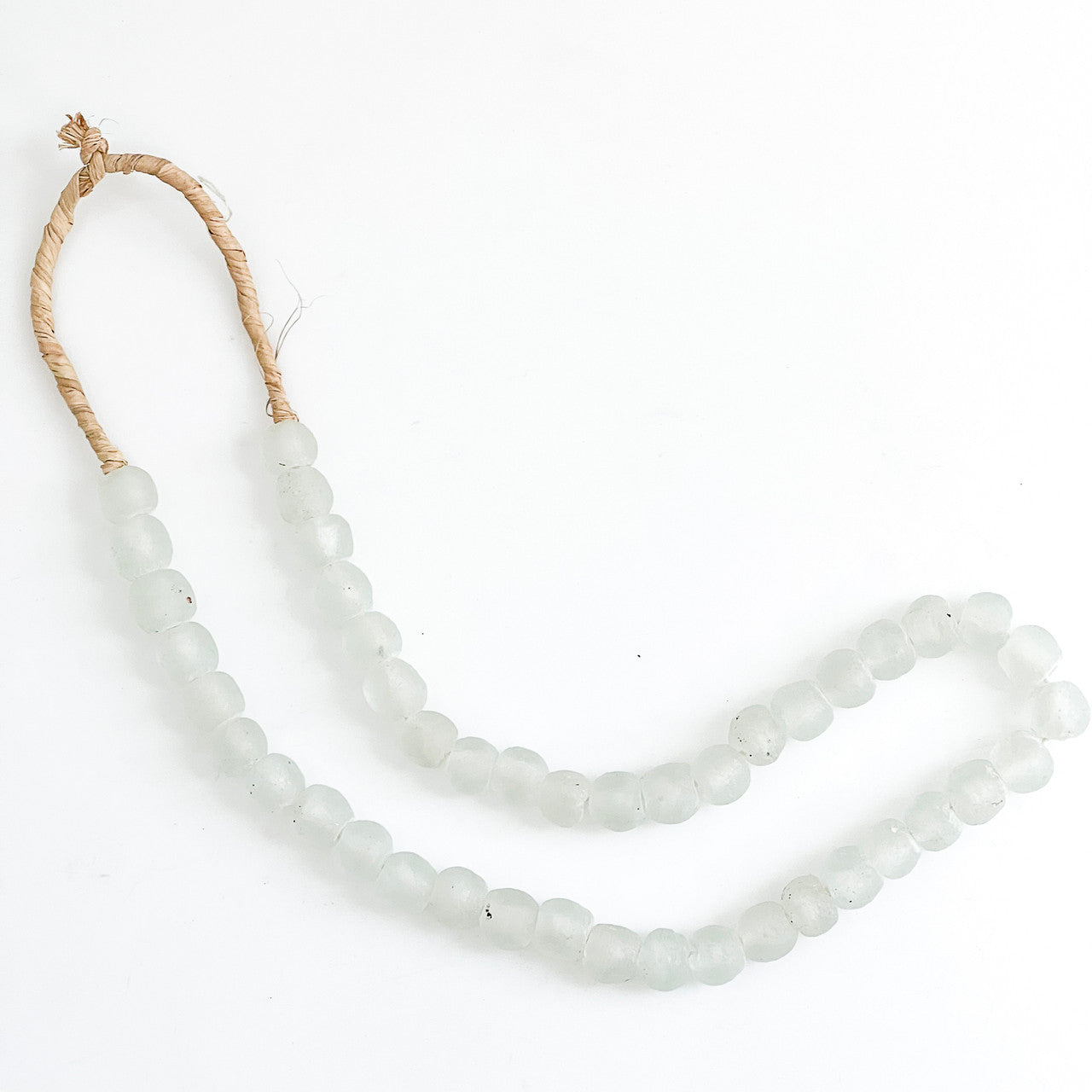 Frosted White Mini Sea Glass Beads