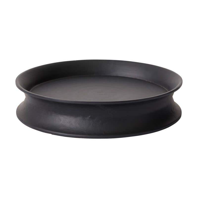 Modern black tray that goes with everything. Use it as a riser for multiple candles, a plant stand, or knick-knacks